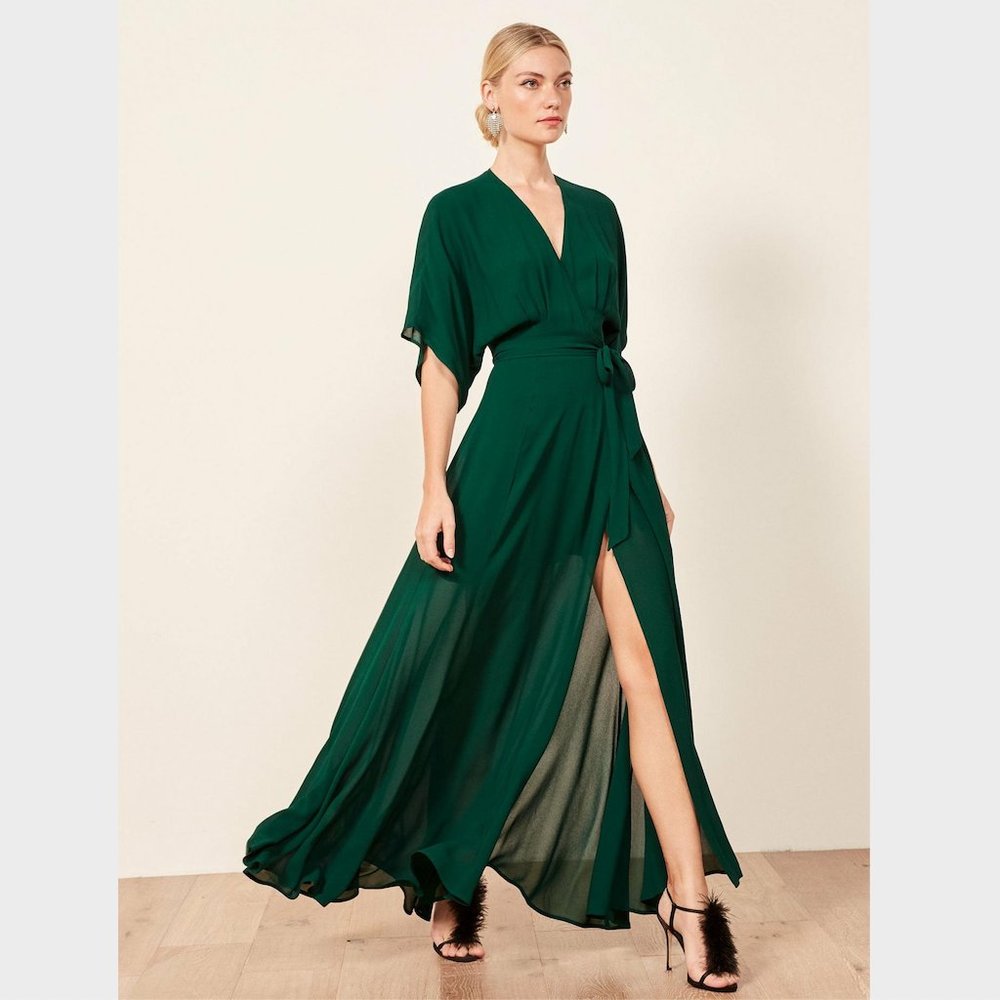 NWT Reformation Winslow in Emerald Size M
